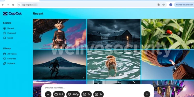 ESET identifica site falso do CapCut que instala software de acesso remoto a terceiros